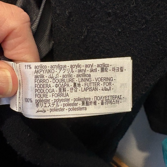 Cropped loose fit Peacoat - Picture 5 of 6